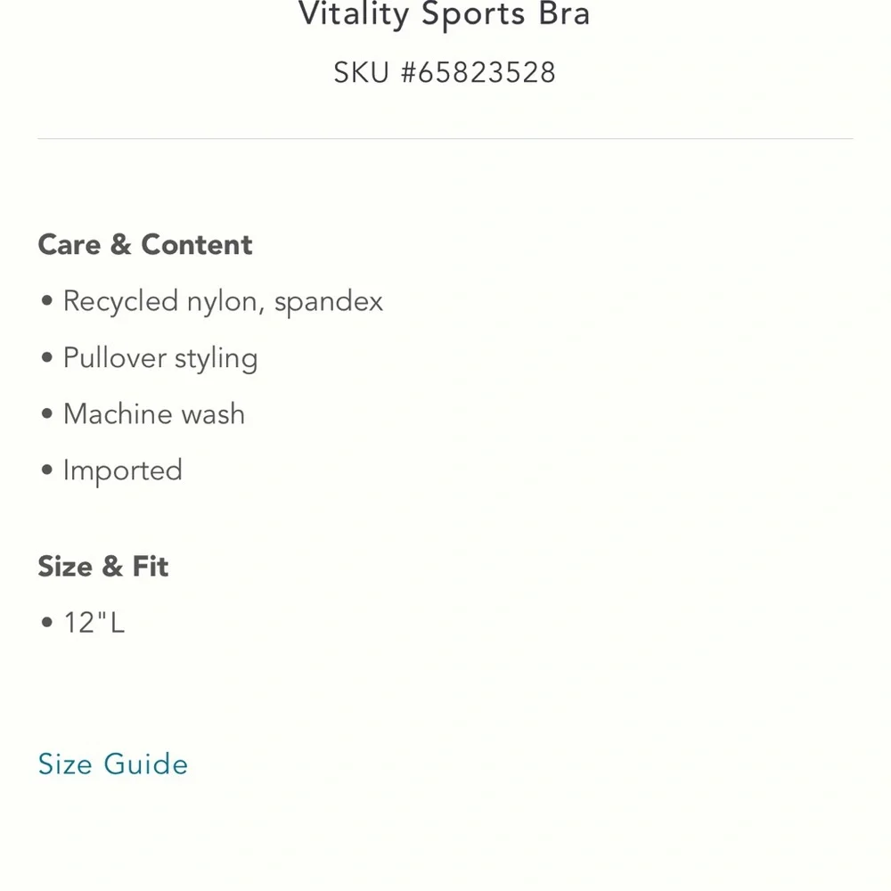 *Anthropologie Vitality Sports Bra